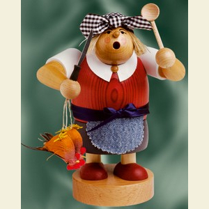 R�ucherm�nner Sonstige Figuren R�ucherm�nnchen Witwe Bolte - 20 cm